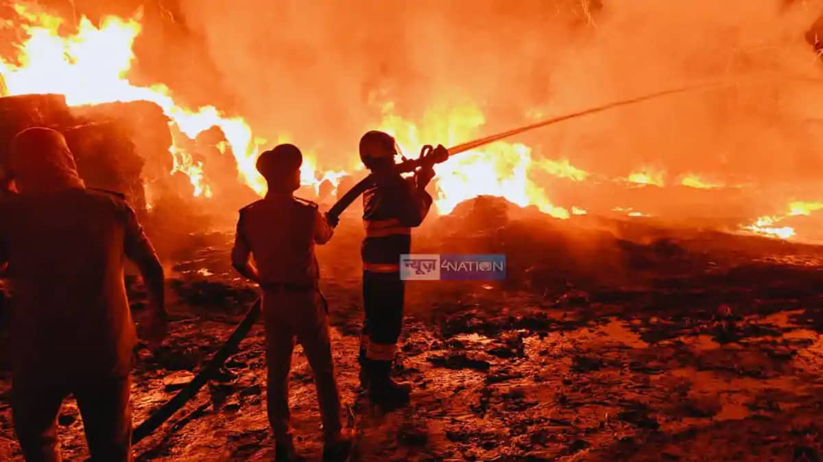 Scrap Warehouse Turns Inferno in Muzaffarpur Massive Fire Ra Scrap Warehouse Turns Inferno in Muzaffarpur Massive Fire Ra