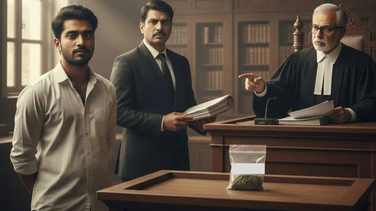 अजब न्याय की अनोखी कहानी:100 ग्राम गांजा बरामदगी पर 5 साल चल अजब न्याय की अनोखी कहानी:100 ग्राम गांजा बरामदगी पर 5 साल चल