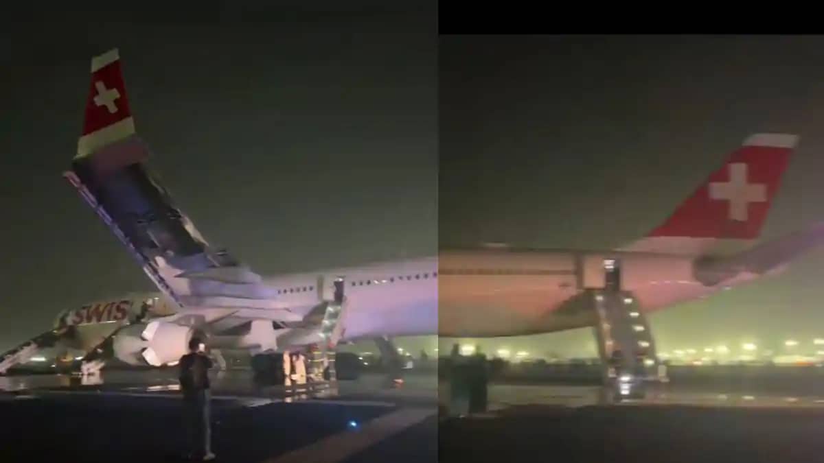 Swiss Airlines flight catches fire Swiss Airlines flight catches fire