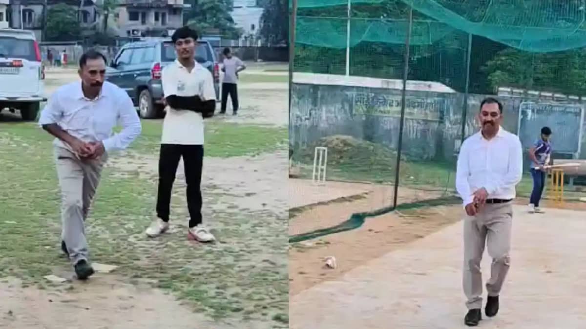 Bihar News : बच्चों को क्रिकेट खेलता देख खुद को नहीं रोक पाए Bihar News : बच्चों को क्रिकेट खेलता देख खुद को नहीं रोक पाए