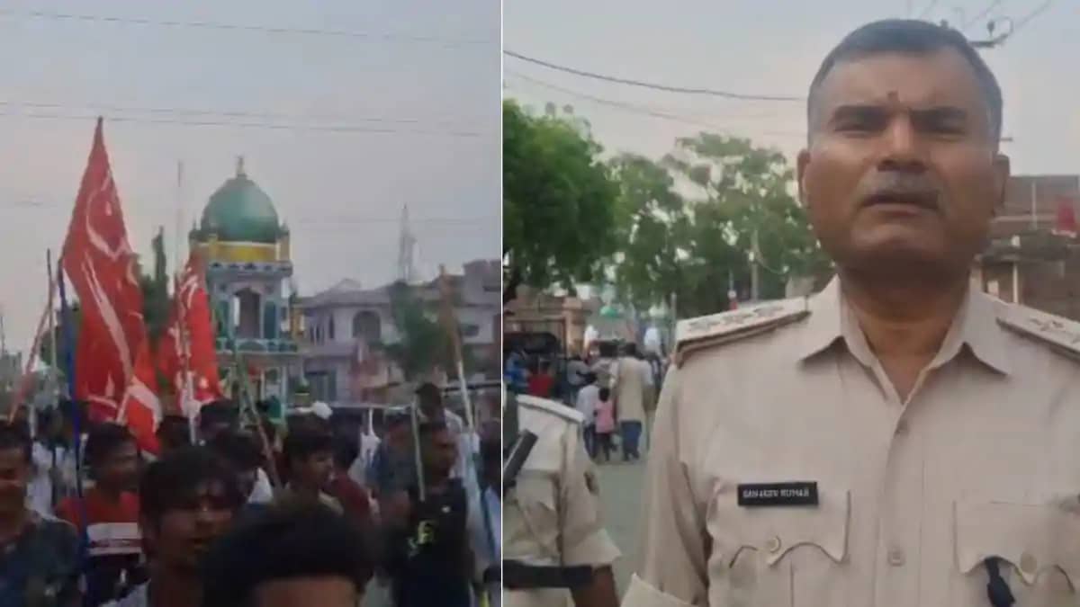 मोहर्रम पर निकला ताजिया जुलूस: चप्पे-चप्पे पर पुलिस तैनात, ड मोहर्रम पर निकला ताजिया जुलूस: चप्पे-चप्पे पर पुलिस तैनात, ड