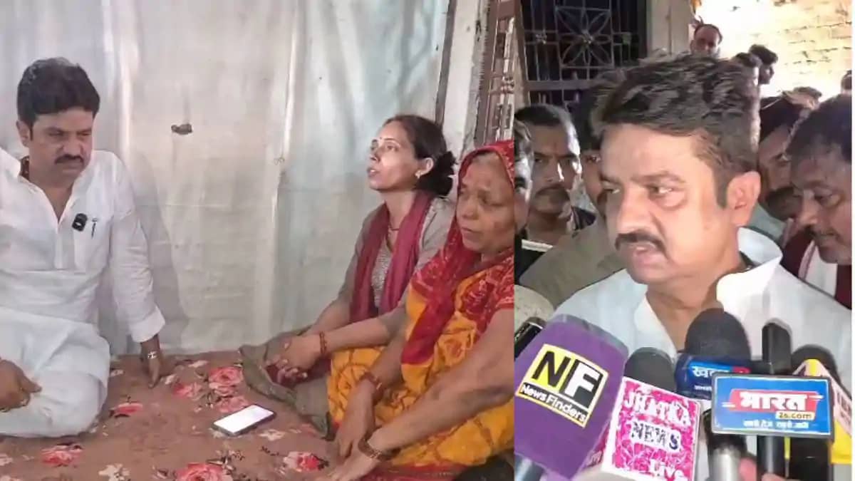 भरत तिवारी के परिजनों से मिले लोजपा नेता हुलास पांडेय, कहा– भरत तिवारी के परिजनों से मिले लोजपा नेता हुलास पांडेय, कहा–