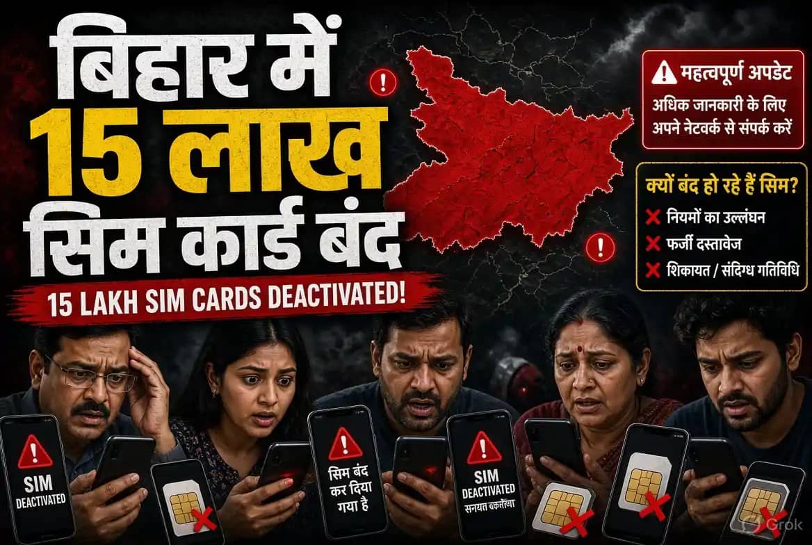 Bihar SIM Card News: बिहार में 15 लाख लोगों के बंद हो गए सि Bihar SIM Card News: बिहार में 15 लाख लोगों के बंद हो गए सि