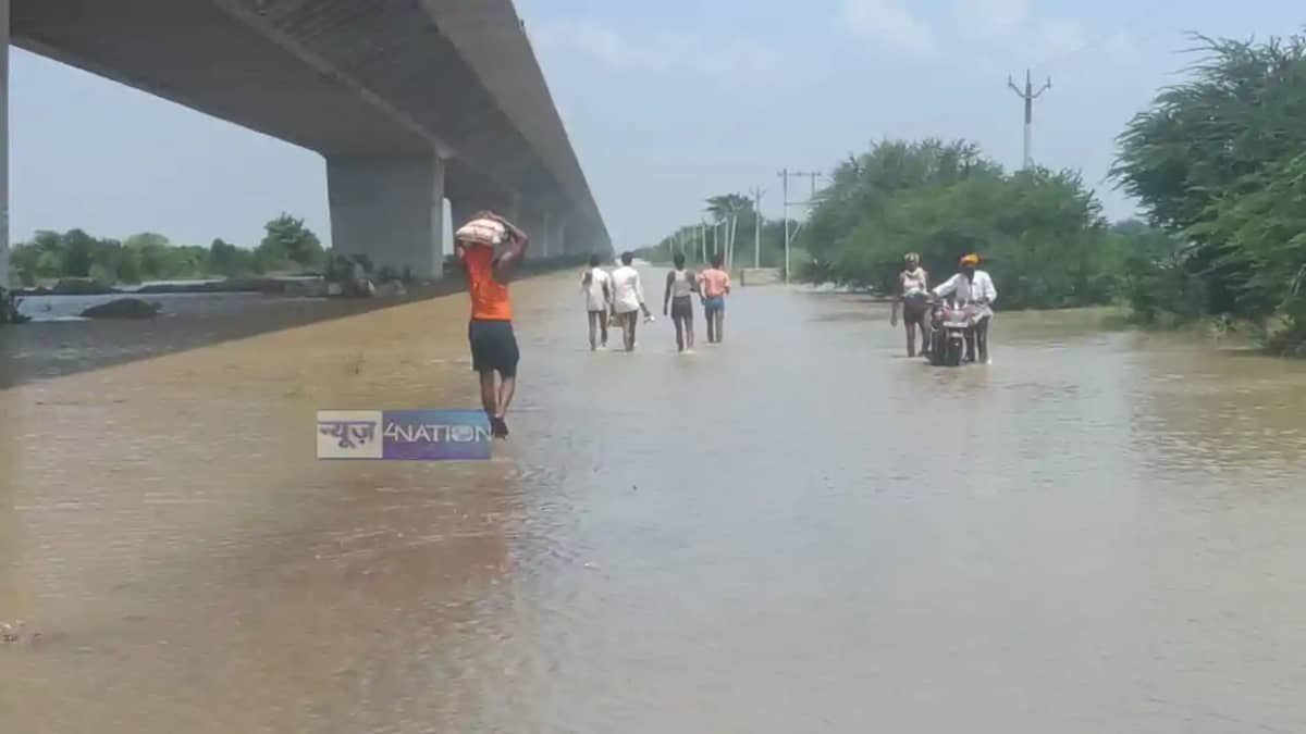 Ganga Floods Six Lane Road 14 Vaishali Villages Cut Off Ganga Floods Six Lane Road 14 Vaishali Villages Cut Off