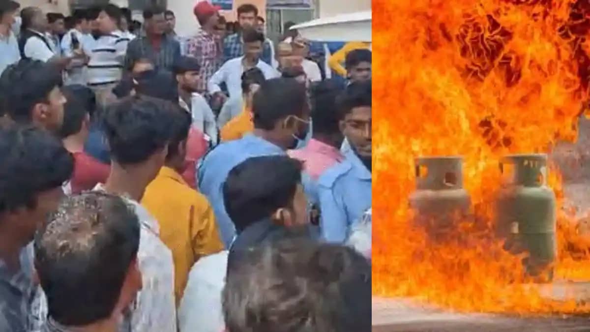 बेतिया में बीच बाजार सिलेंडर फटने से कोहराम; 10 लोग झुलसे, क बेतिया में बीच बाजार सिलेंडर फटने से कोहराम; 10 लोग झुलसे, क