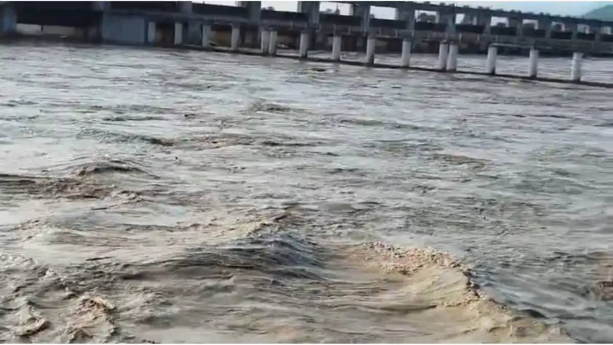 नेपाल से छोड़े गए पानी से गंडक में उफान : बगहा में कई गांव ह नेपाल से छोड़े गए पानी से गंडक में उफान : बगहा में कई गांव ह