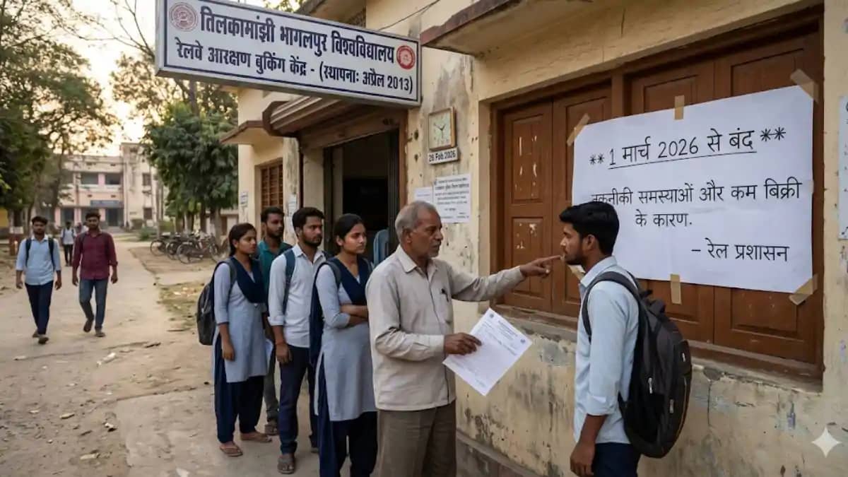 भागलपुर रेल यात्रियों को बड़ा झटका: 1 मार्च से TMBU परिसर मे भागलपुर रेल यात्रियों को बड़ा झटका: 1 मार्च से TMBU परिसर मे