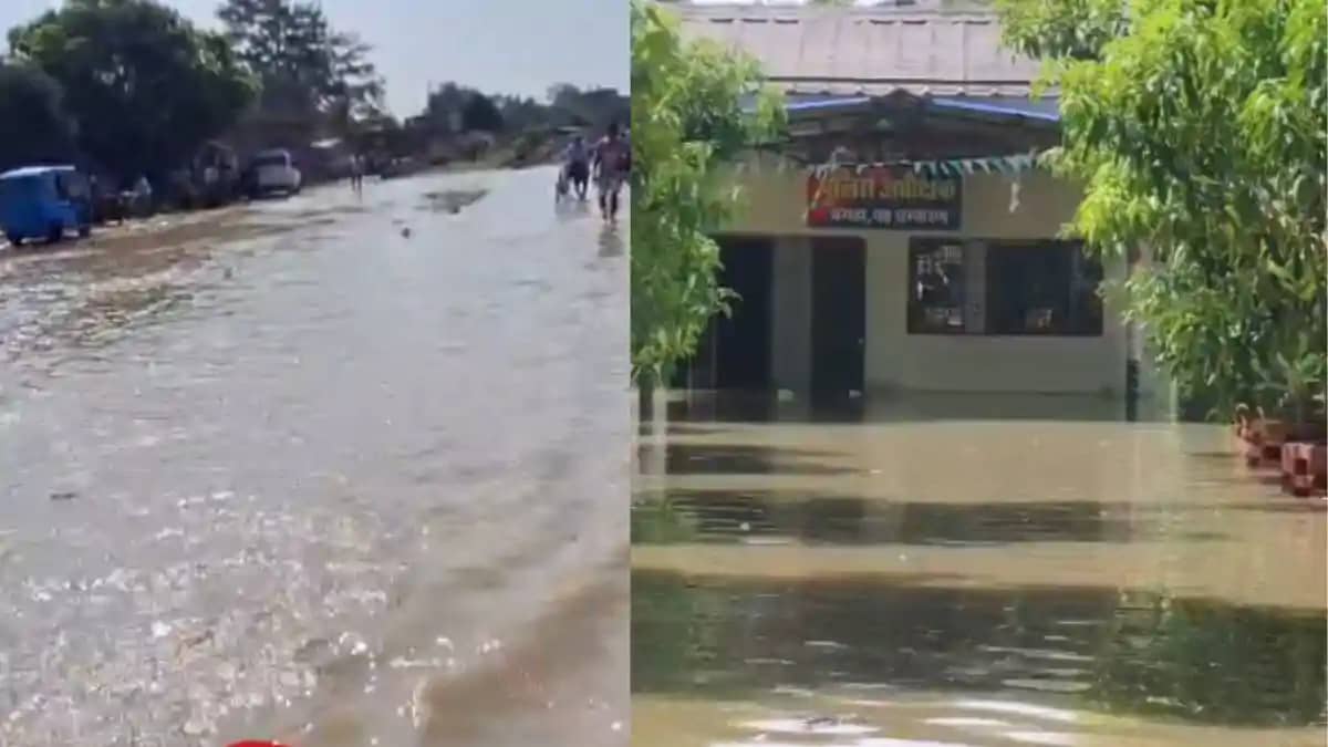 बगहा में गंडक का विकराल रूप : बेतिया-गोरखपुर एनएच पर चढ़ा बगहा में गंडक का विकराल रूप : बेतिया-गोरखपुर एनएच पर चढ़ा
