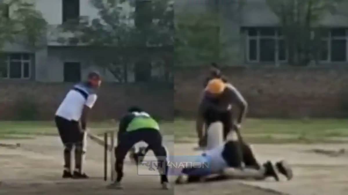 Batsman heart attack on Cricket field Batsman heart attack on Cricket field