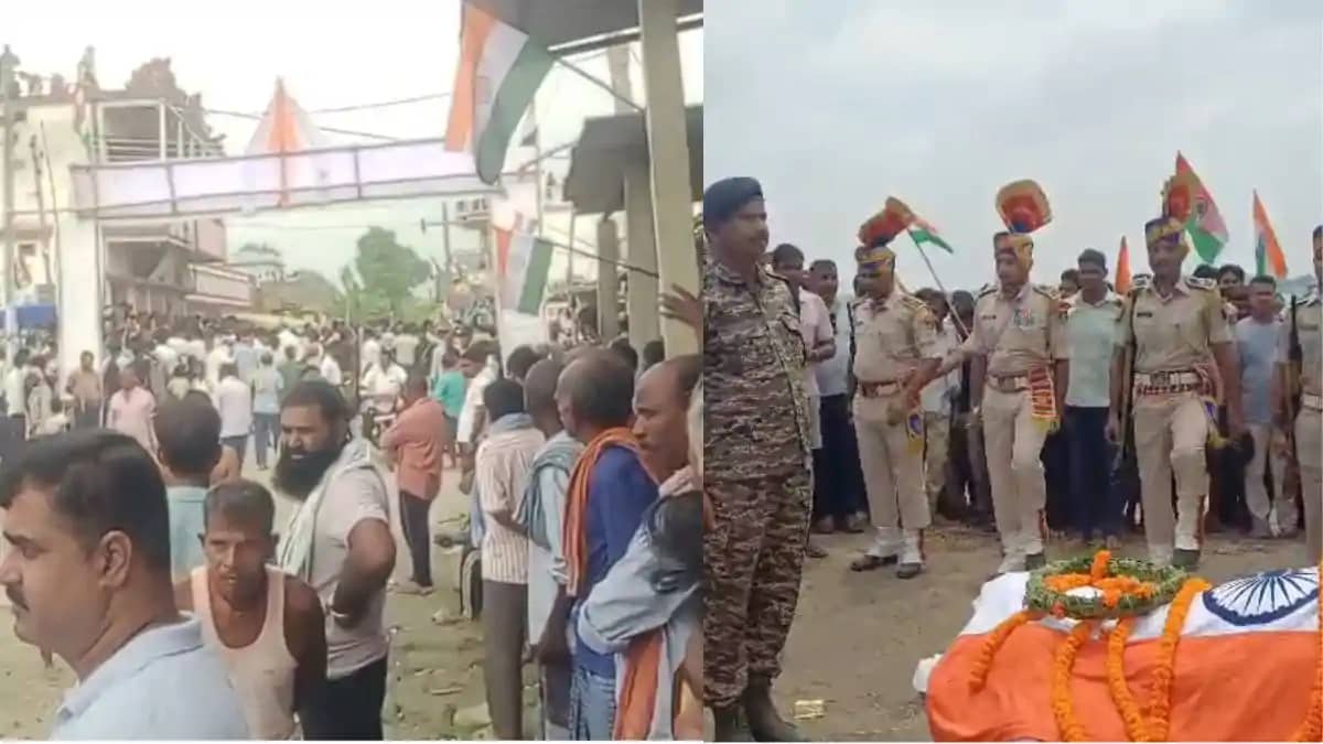 CRPF जवान का पार्थिव शरीर पैतृक गांव पहुंचे ही उमड़ा जनसैलाब CRPF जवान का पार्थिव शरीर पैतृक गांव पहुंचे ही उमड़ा जनसैलाब