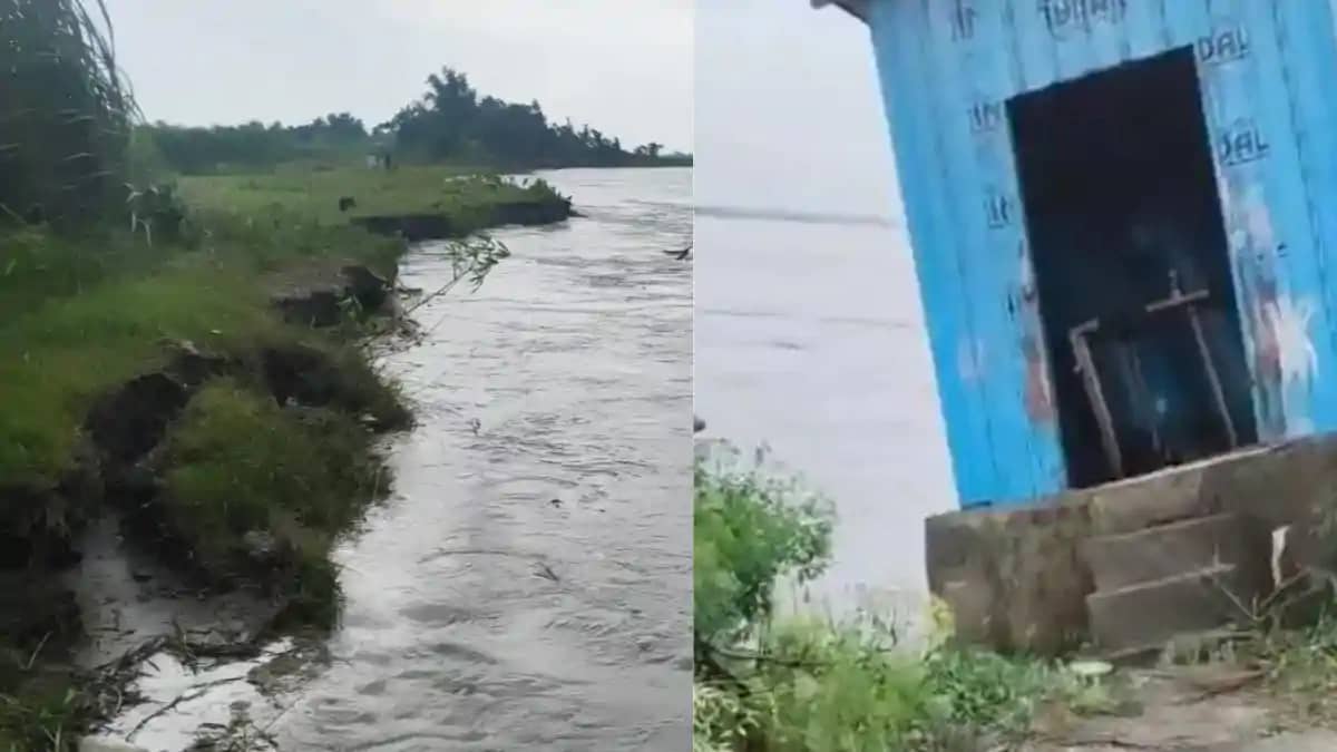 सुपौल में कोसी का तांडव: पचगछिया में नदी में समाई सरकारी जलम सुपौल में कोसी का तांडव: पचगछिया में नदी में समाई सरकारी जलम
