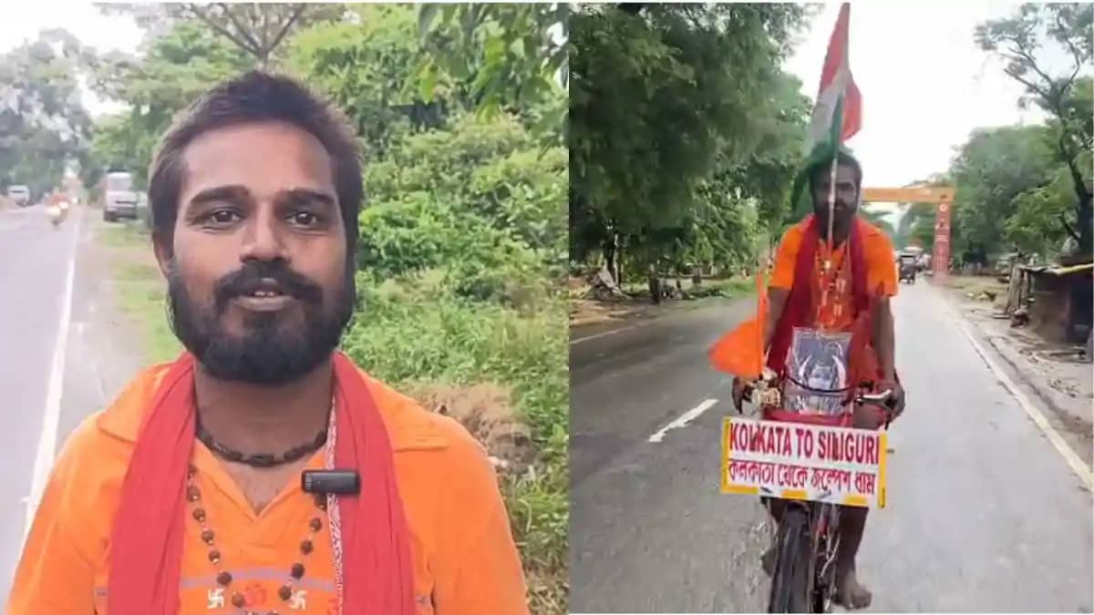 आस्था का अनोखा सफर, साइकिल से हजारों किमी तय कर बाबा बैद्यना आस्था का अनोखा सफर, साइकिल से हजारों किमी तय कर बाबा बैद्यना